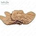HealthAndYoga™ Silk Garshana Ayurvedic Massage Gloves - Electro Static Lymph Circulation Boost - 100% Natural Dry Skin Brushing and Exfoliation and Excess Fat Treatment - Mitt Style 1 Pair