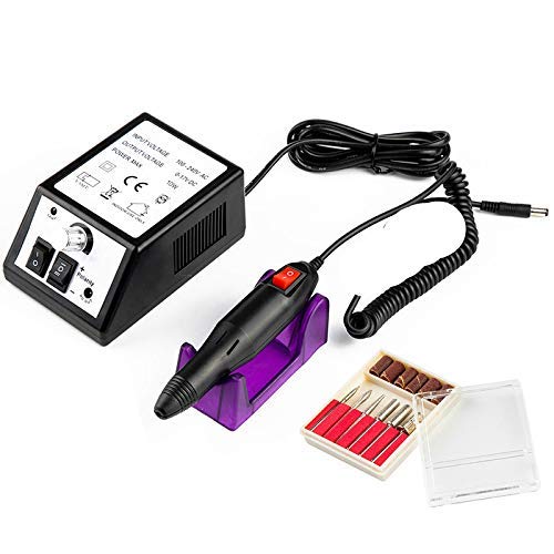 SGSG Apparecchio Elettrico per Trapano per Unghie per Pedicure per Trapano per Unghie per Gel per Manicure Rimozione cuticola Punte per Fresa Set Macchina per lucidatura per Pedicure