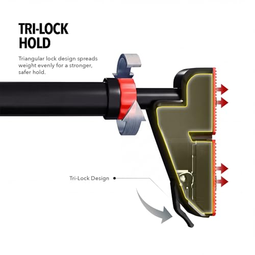 Image of Boldfit Pull Up Bar Door for Home Workout (300Kg) - Gym Equipment for Home Workout | Adjustable Door Way Chin Up Bar for Home Workout for Kids & Adults | PullUp Bar for Men & Women | Anti-Skid Grip (76-115 CM)