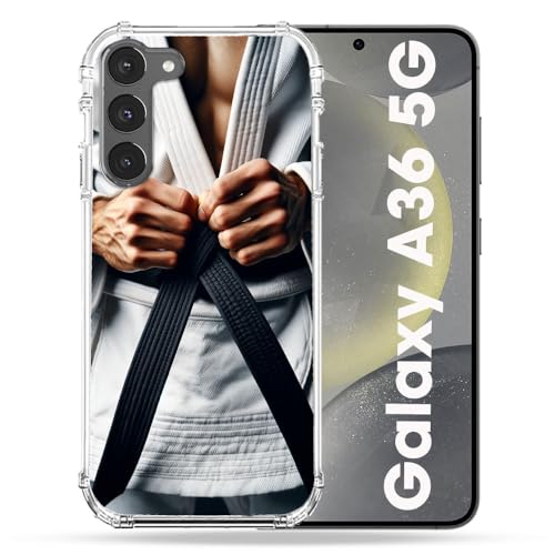 Coque Samsung Galaxy A36 5G renforcée contre les fissures avec sa ceinture kimono