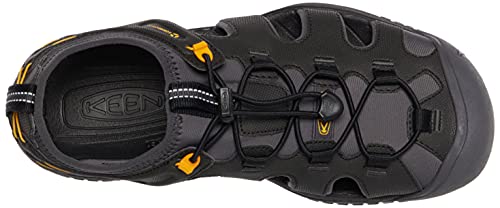 KEEN Men's SOLR High Performance Sport Closed Toe Water Water Shoe, Black/Gold, 12 US #5