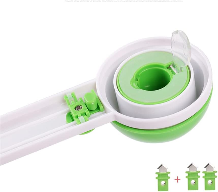 Green Circular Paper Cutter Cut Circle Paper, Rotary Cutter Craft Supplies Scrapbooking Tool Rotary Cutter Craft Supplies with 3 Blades, Round Cutting Knife Cards Cutters