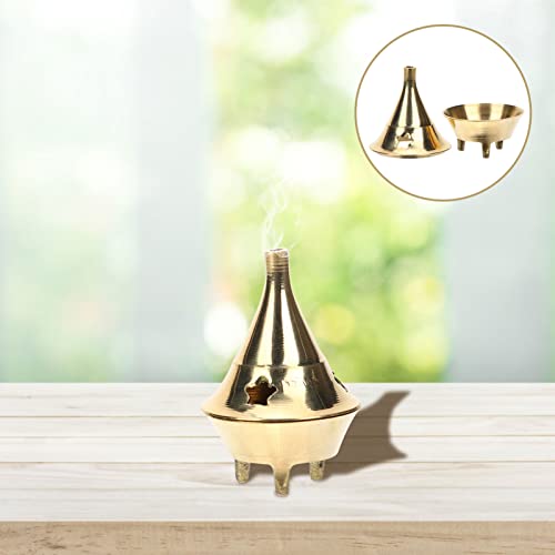 Lifkome Brass Incense Cone Holder Miniature Incense Burner Arabic Style Censer Aromatherapy Ornament For Yoga Meditation Tea Table Home Decoration #TOP3