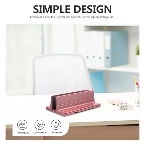 Soporte Vertical de Aluminio para Laptop Color Rosa miniatura 3