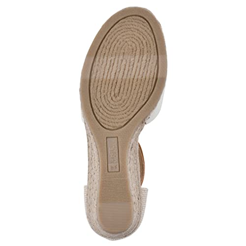 White Mountain Women's Mamba Espadrille Wedge Sandal, Natural/Fabric, 8 M #TOP6