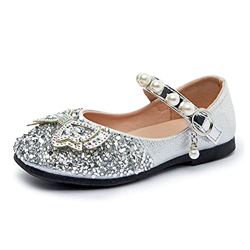 Eleasica Zapatos de Princesa Calzado de Cristal para niña Zapatillas de Cuero para niños Zapatos...
