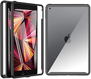 Case for iPad 9th Generation(2021), iPad 8th Generation(2020), iPad 7th Generation(2019), iPad Case 10.2 inch, 360 Full Body Protection Rugged Bumper Case Anti- Scratch Cover Built-in Screen Protector
