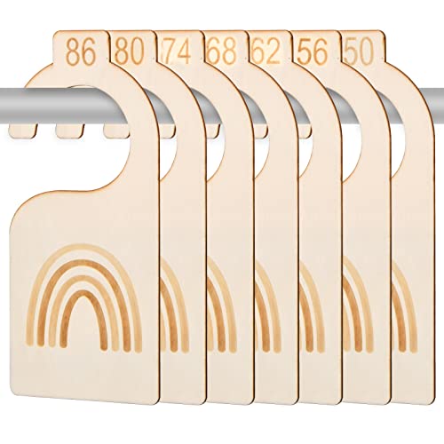 Cozlly Baby Größentrenner aus Holz, 7Pcs Baby Größenreiter...