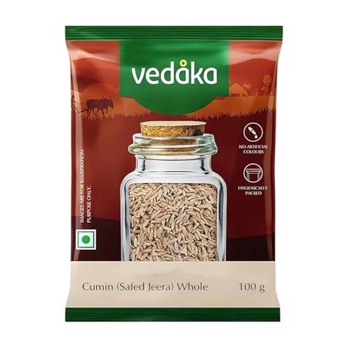 Amazon Brand - Vedaka Cumin (Safed Zeera) whole, 100 g
