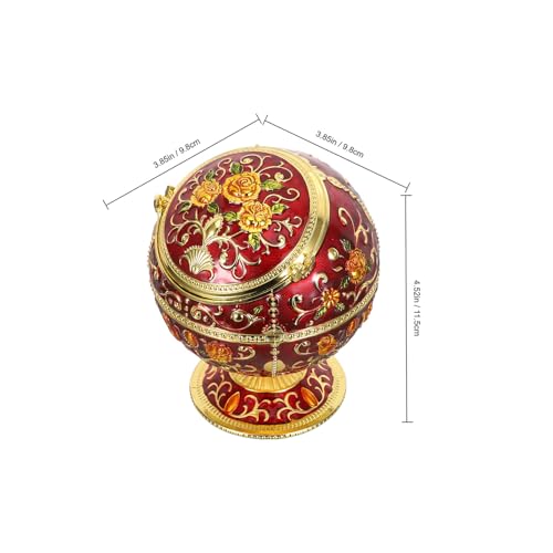 Cendrier de table Lurrose avec couvercle rabattable coupe-vent