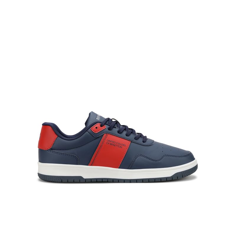 Image of United Colors of Benetton Mens United Colors of Benetton Solid Lace-up Sneakers Sneaker