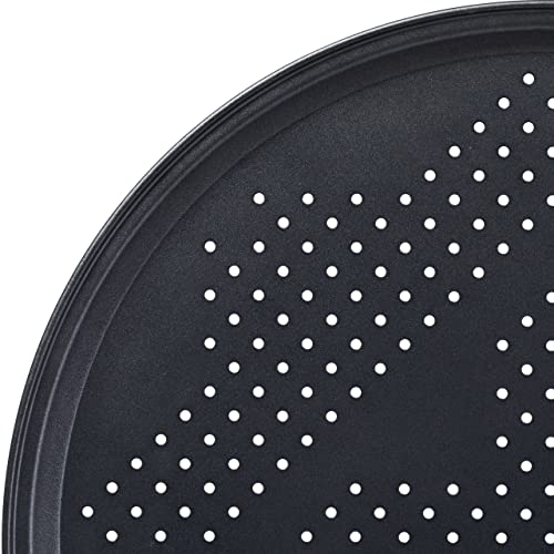 Bandejas para pizza antiadherentes con base perforada redondas de 29 cm lote de 8 piezas 7