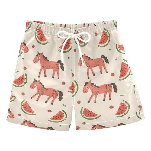 ALAZA Baseball Stylish Green Boys Quick Dry Beach Board Shorts Kids Swim Trunks Bathing Suit Swimsuit 3T