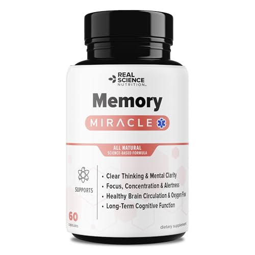 Offers Memory Miracle – Brain and Memory Support Supplement for Focus, Mental Clarity & Brain Health – Nootropic Brain Booster with Nitric Oxide – 60 Capsules