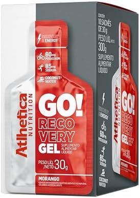 Atlhetica Nutrition Go Energy Gel (10 Sachês) - Sabor Morango