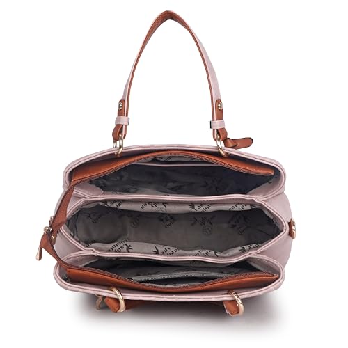 Image of Lady Quinton Women's Striped Line Handbag for Women| Ladies purse | Stylish Shoulder Bag | Gift for Women