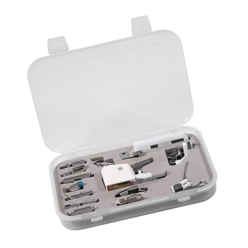 Set de pies para máquina de coser, 15 piezas metálicas miniatura 5