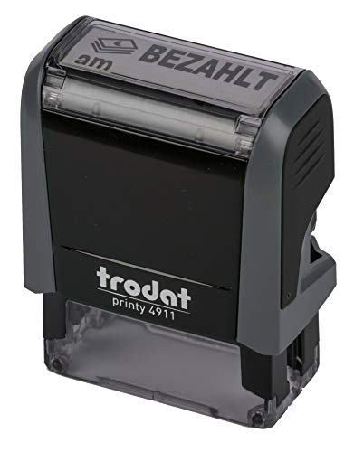 Trodat Printy 4911 grau BEZAHLT AM SCHWARZ