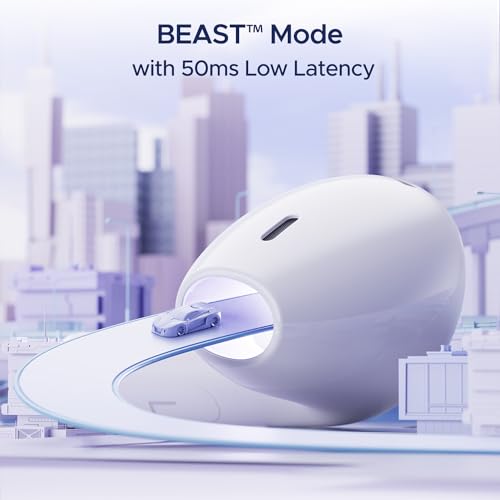 Image of Boat Airdopes Joy, 35Hrs Battery, Fast Charge, IWP Tech, Low Latency, 2Mic ENx, Type-C Port, v5.3 Bluetooth Earbuds, TWS Ear Buds Wireless Earphones with mic (Swedish White)