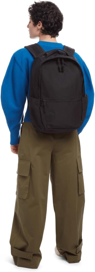 Baboon to the Moon City Backpack – Water-Repellent 16" Laptop-Friendly Backpack, Work, Travel, Gym Bag for Men & Women (Black)