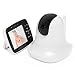 CACAGOO Video Baby Monitor with Remote Camera Pan-Tilt-Zoom, 3.5" Color LCD Screen, Temperature Display, Lullaby, Two Way Audio, with Wall Mount Kit