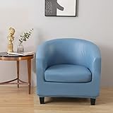 Housse de chaise de baignoire extensible : la housse de fauteuil 2 pièces est fabriquée à partir de tissu doux et extensible, y compris 1 pièce de housse de base et 1 pièce de housse de coussin. Veuillez vous référer au tableau des tailles du produit. Ensuite, mesurez votre chaise de baignoire avant de l'acheter pour garantir le meilleur ajustement.