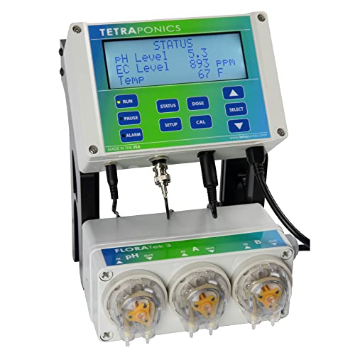 Tetraponics Floratek 3 Hydroponics Ph And Nutrient Control System - Automated Water Monitor And Doser With Temperature, Ph, And Ec (Ppm) Probes And 3 Pumps For Ph, A And B Nutrients #TOP27