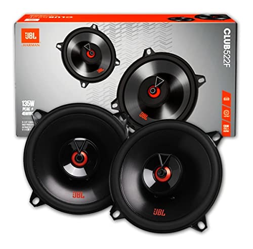 JBL Club 522F Juego de altavoces coche de 2 vías de Harman Kardon - 135 vatios Pro Sound echo auto 13 cm