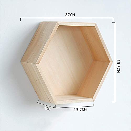 Étagères flottantes bois rustique MU à fixation invisible, texture naturelle modèle A - 4