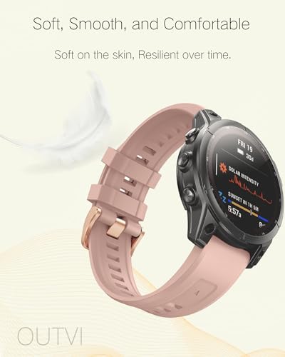 Correa de 20mm para Garmin fenix 5s/6s/7s pro rosa miniatura 5