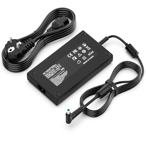 Etssembo 200W Caricatore Alimentatore Compatibile con HP Omen Pavilion Gaming 15 16 17 15t Victus 15 16 ZBook 15 17 G3 G4 G5 ZBook Fury Create Studio Envy 15 2020 TPN-DA10 L00818-850 Caricabatterie