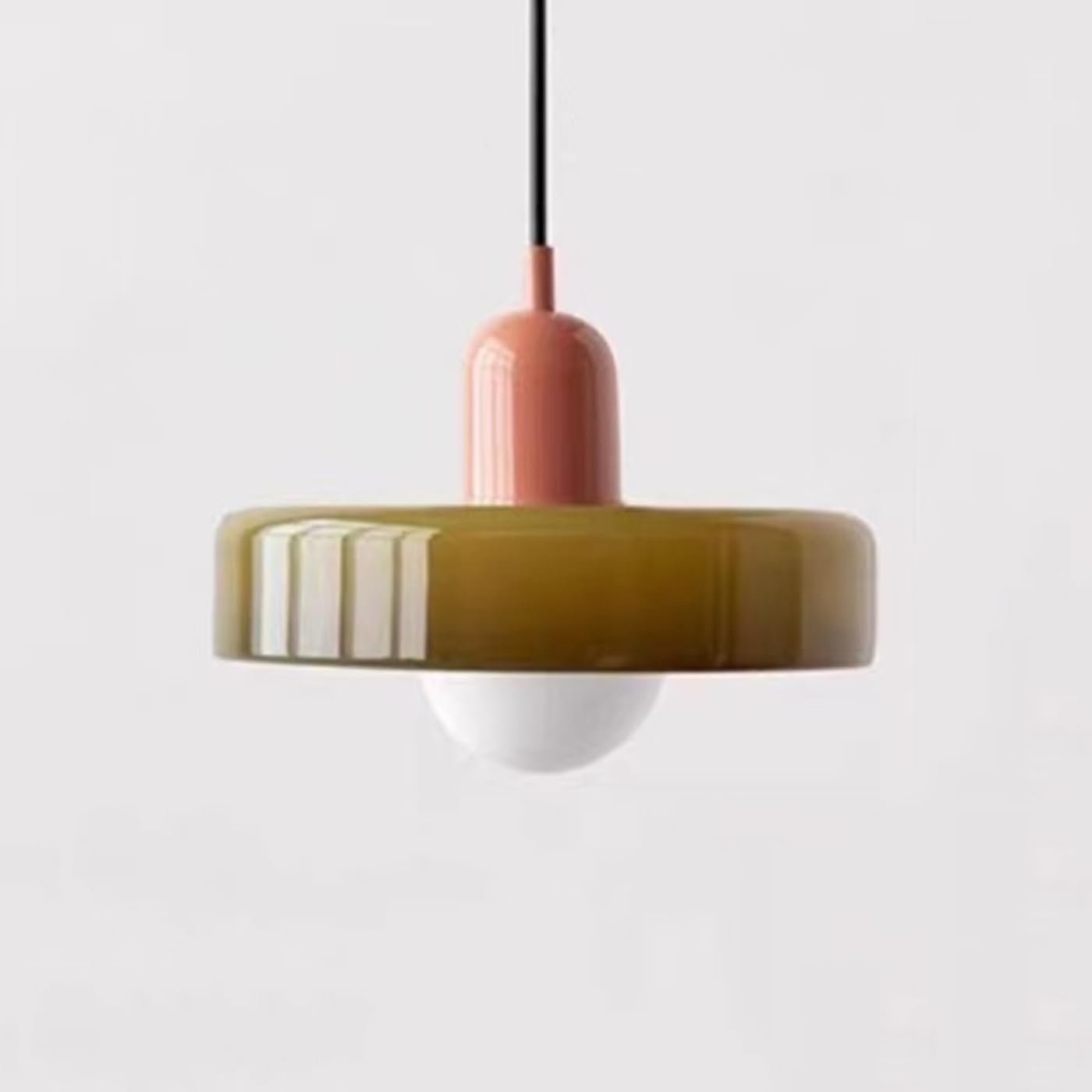 MTNROO Modern Creative Dome Hanging Lights Personalized Light Luxury Pendant Lamp Glass Lampshade Romantic Chandelier Bedroom Bedside Ceiling Lighting Fixture for Indoor Foyer Coffee Shop
