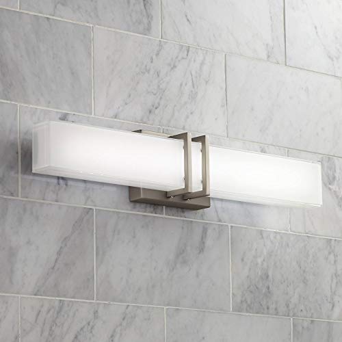 Possini Euro Design Exeter Modern Wall Mount Light LED Brushed