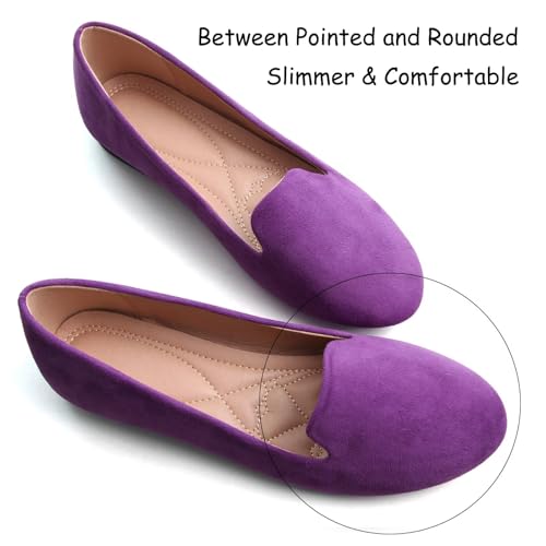 Image of SAILING LU Women Round Toe Comfortable Ballet Flats | Shoes for Women, Dressy, Slip-ons, Loafers