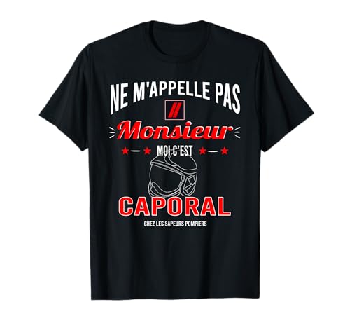 Homme Chef caporal chez les sapeurs-pompiers T-Shirt