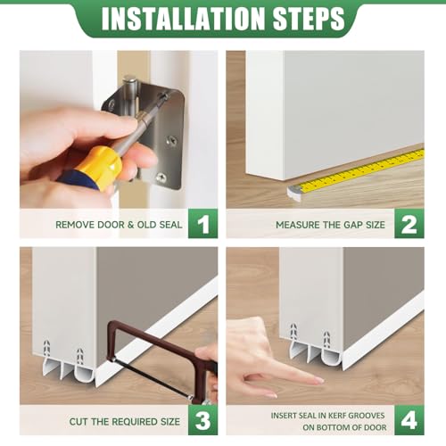 Joint de seuil de porte invisible et isolant bas de porte découpable 99cm