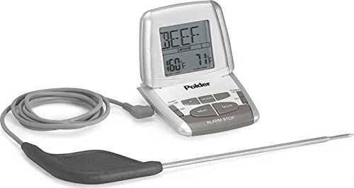 Polder In Oven Silver Thermometer