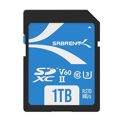 Image of SABRENT Rocket V60 1TB SD UHS-II Memory Card R270MB /s W170MB /s (SD-TL60-1TB)