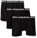 Hugo Boss BOSS Men's 3-Pack Stretch Cotton Regular Fit Boxer Briefs, Black, Large