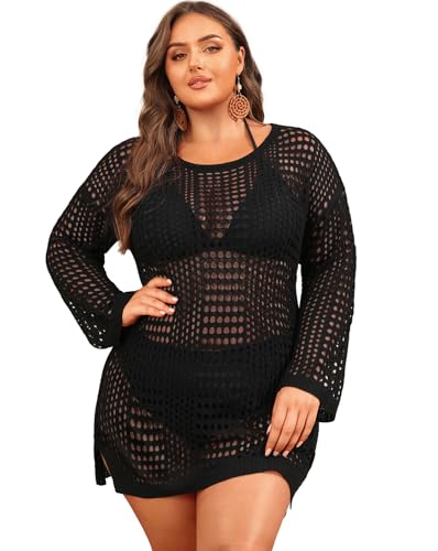 Aqua Eve Women's Plus Size Swimsuit Cover Up -...