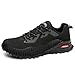 Imagen de Kricely Zapatillas de Trail Running Hombre Outdoor Antideslizantes Transpirables Zapatos de Senderismo Zapatillas Trekking Tenis Calzado Deporte Ligero Casuales Sneakers Negro 43