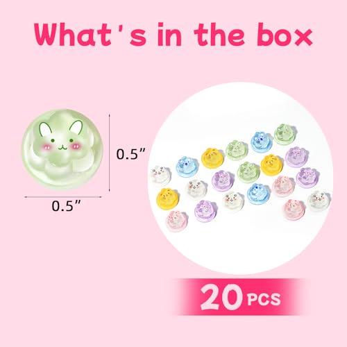 Pegatinas elevadas para teclado para uñas largas miniatura 5