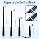 GlasFlength Selfie Stick für GoPro, 49CM Teleskop-Selfie Stick für GoPro Hero 12 11 10 9 8 Schwarz Teleskopstange Selfie für IDJI Osmo Action AKASO SJCAM und Andere Action-Kameras (Aluminiumlegierung)