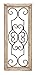 Deco 79 52732 Wood Metal Wall Panel, 25" H x 10" W, 25 x 10, Ivory