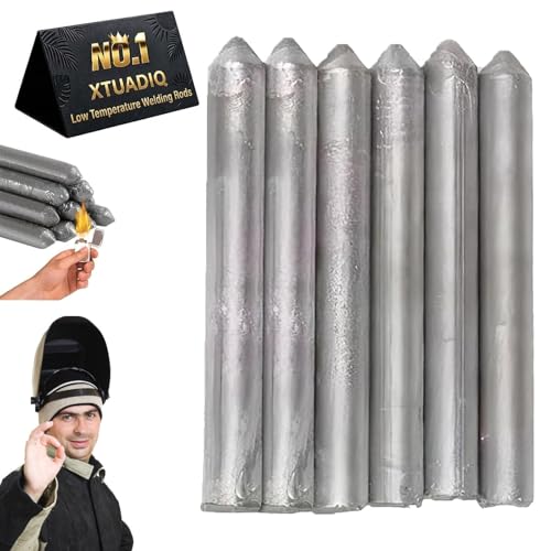 Low Temperature Universal Welding Rod, 2026 New Low Temp Welding Rods, Lighter Aluminum Welding Rod, Easy Welding Rods for Metal Welding for Stainless Steel Iron, Beginner and Pro (6pcs)