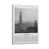 Antwerpener Druck Schwarz und Weiß, Antwerpen Wandkunst, 
