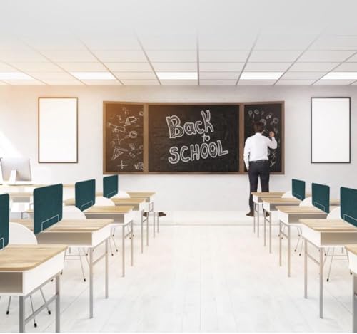 Panneau de séparation vert 40x50cm contre les distractions en bureau - 5