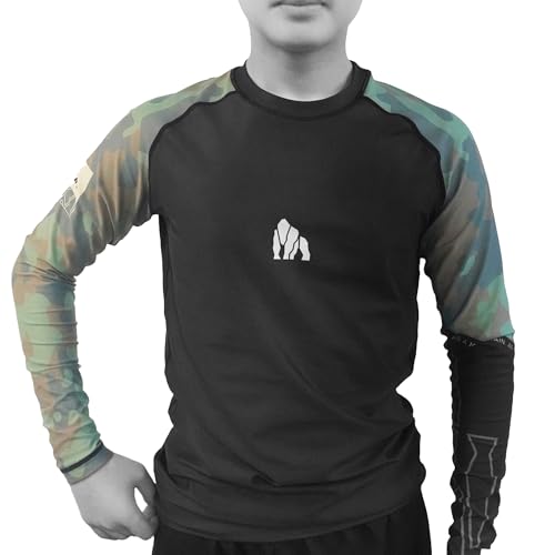 Silverback Rash Guard for Men/Women Camo Edition Long Sleeve for BJJ MMA Jiu Jitsu High Performance Athletes | Reinforced
