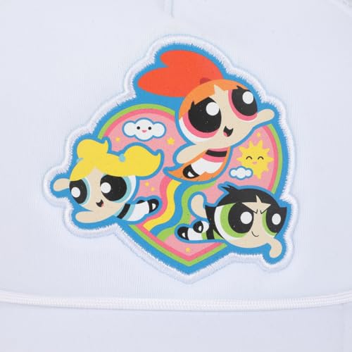 Casquette de camionneur Powerpuff fille en maille anti-transpiration blanche réglable - 4