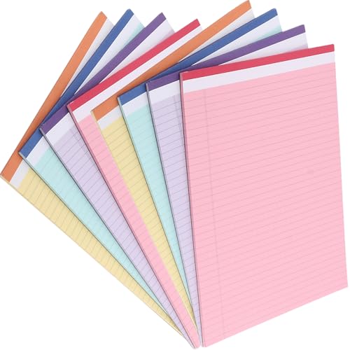 Bloc de notas pautado con hojas de colores que reducen el cansancio visual en sesiones largas de estudio